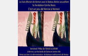 Démonstration des bateaux traditionnels de Venise  fondation Emilia Bosis