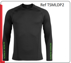 Tee-shirt technique M longues double peau